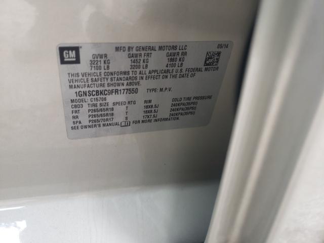 2015 CHEVROLET TAHOE C150 1GNSCBKC9FR177550