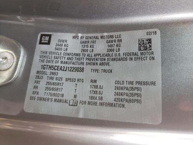 2018 GMC CANYON SLE 1GTH5CEA2J1229038