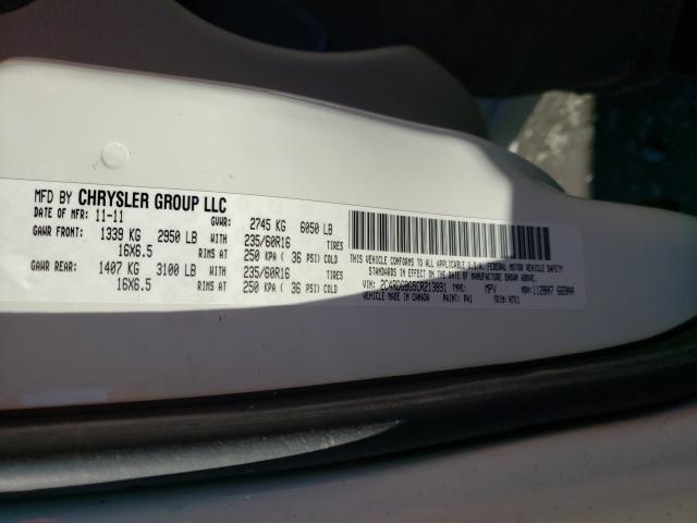 2012 DODGE CARAVAN 2C4RDGBG5CR213891