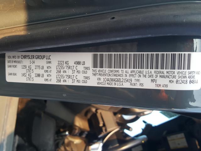 2014 JEEP WRANGLER S 1C4AJWAG6EL215419