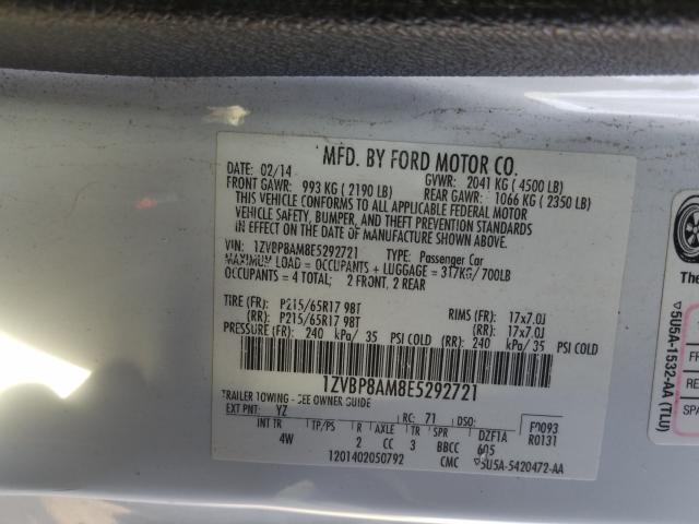 2014 FORD MUSTANG - 1ZVBP8AM8E5292721