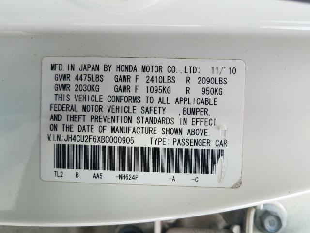2011 ACURA TSX JH4CU2F6XBC000905
