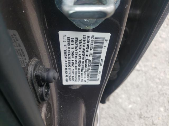 2015 HONDA CIVIC EXL 19XFB2F90FE036843