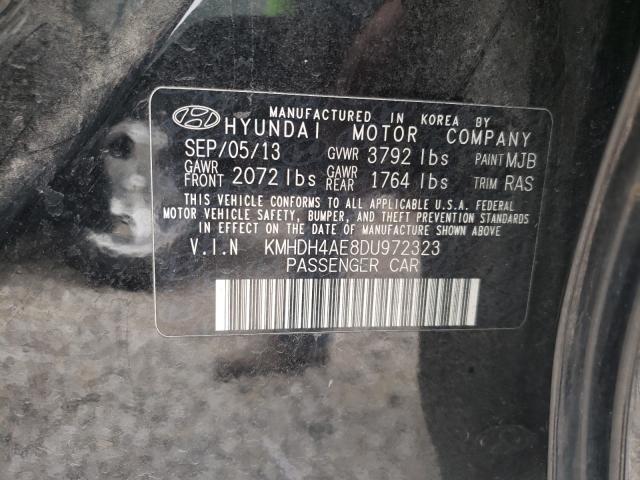 2013 HYUNDAI ELANTRA GL KMHDH4AE8DU972323
