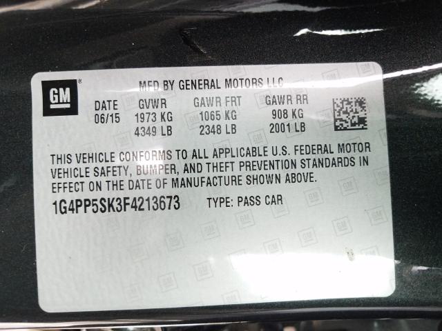 2015 BUICK VERANO 1G4PP5SK3F4213673