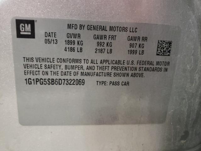 2013 CHEVROLET CRUZE LTZ 1G1PG5SB6D7322069