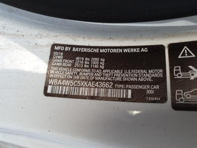 2019 BMW 430XI WBA4W5C5XKAE43662