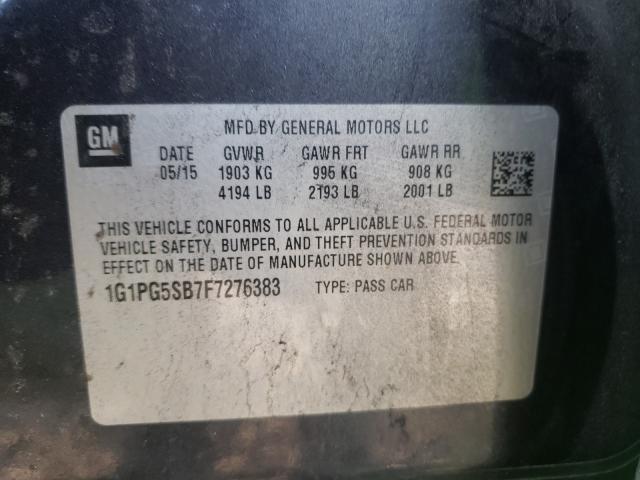 2015 CHEVROLET CRUZE LTZ 1G1PG5SB7F7276383