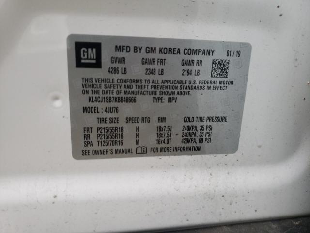 2019 BUICK ENCORE SPO KL4CJ1SB7KB848666
