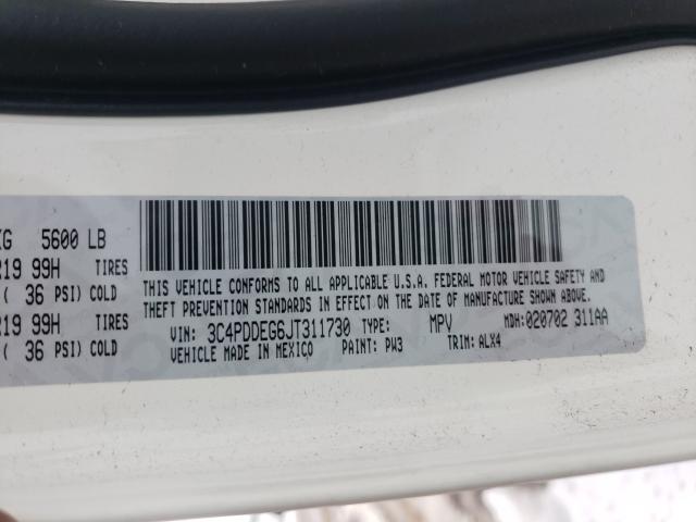 2018 DODGE JOURNEY GT 3C4PDDEG6JT311730