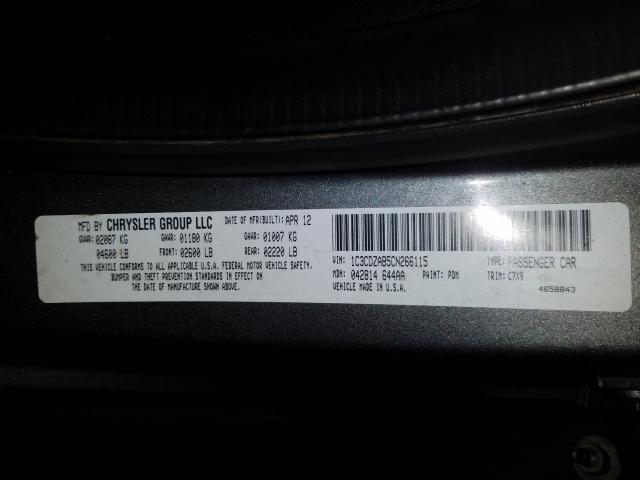 2012 DODGE AVENGER SE 1C3CDZAB5CN266115
