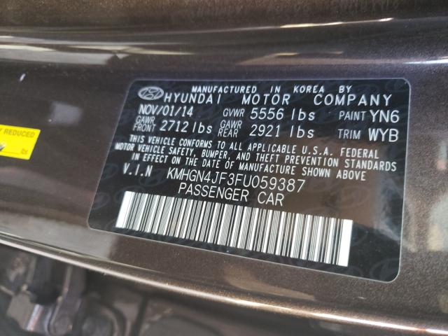 2015 HYUNDAI GENESIS 5. KMHGN4JF3FU059387