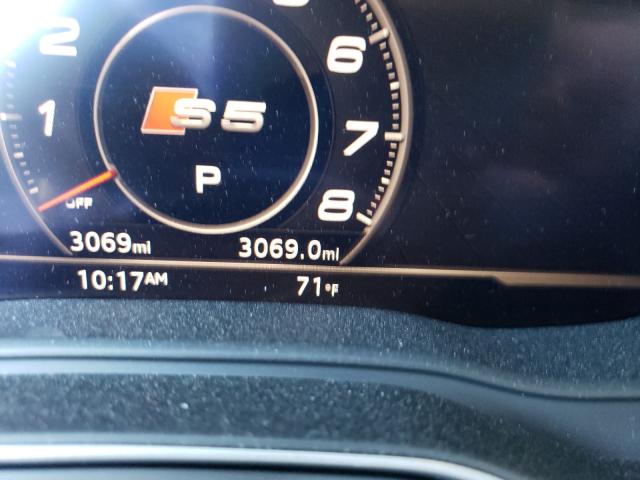 2019 AUDI S5 PREMIUM WAUP4AF57KA082301