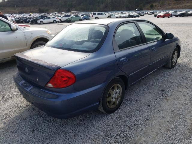 kia spectra 2003 vin knafb121035244820