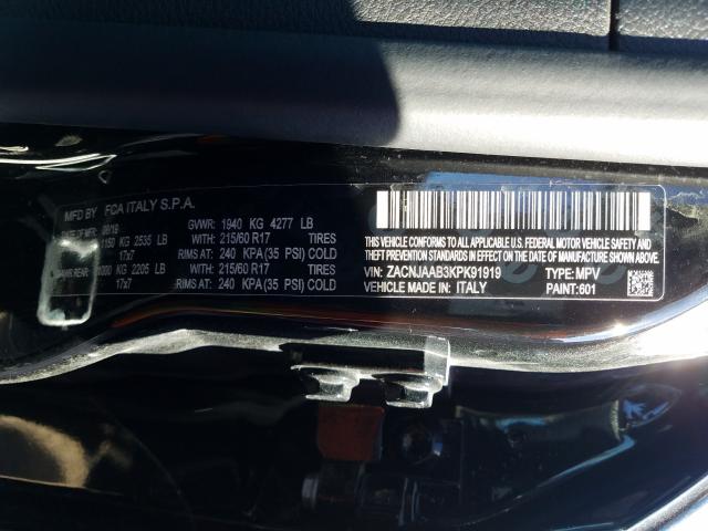 2019 JEEP RENEGADE S ZACNJAAB3KPK91919