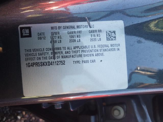 2013 BUICK VERANO CON 1G4PR5SKXD4112752