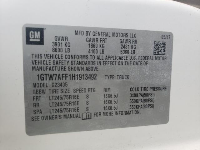 2017 GMC SAVANA G25 1GTW7AFF1H1913492