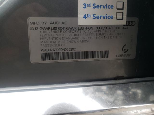 2013 AUDI A8 L QUATT WAUR2AFD9DN026202
