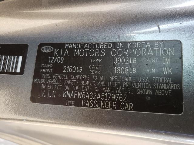 2010 KIA FORTE SX KNAFW6A32A5179762