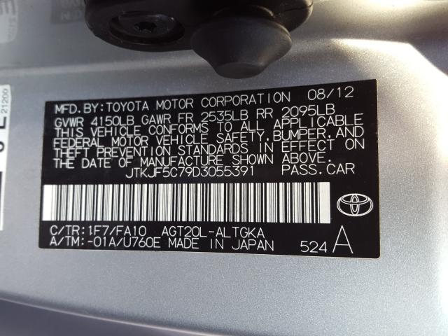 2013 TOYOTA SCION TC JTKJF5C79D3055391