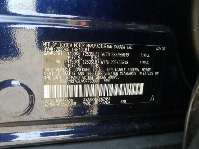 2020 TOYOTA RAV4 XLE P - 2T3C1RFV3LW077690