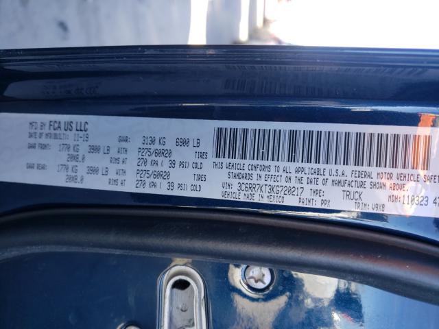 2019 RAM 1500 CLASS 3C6RR7KT3KG720217
