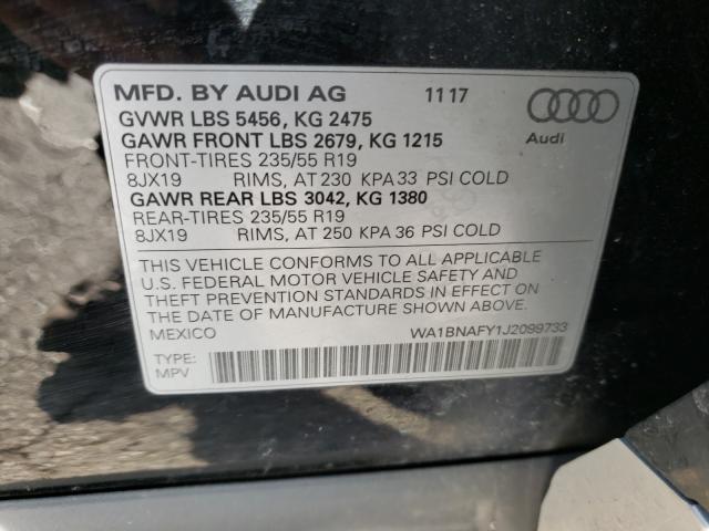 2018 AUDI Q5 PREMIUM WA1BNAFY1J2099733