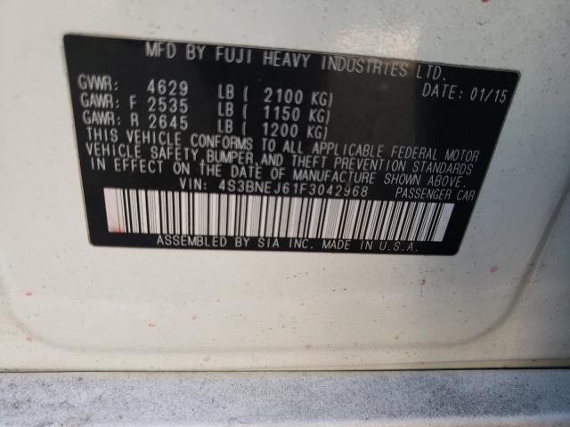 2015 SUBARU LEGACY 3.6 4S3BNEJ61F3042968