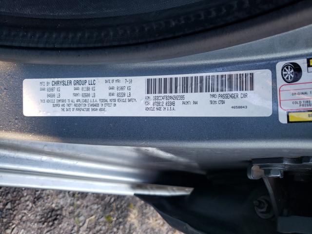 2010 DODGE AVENGER SX 1B3CC4FB2AN202395