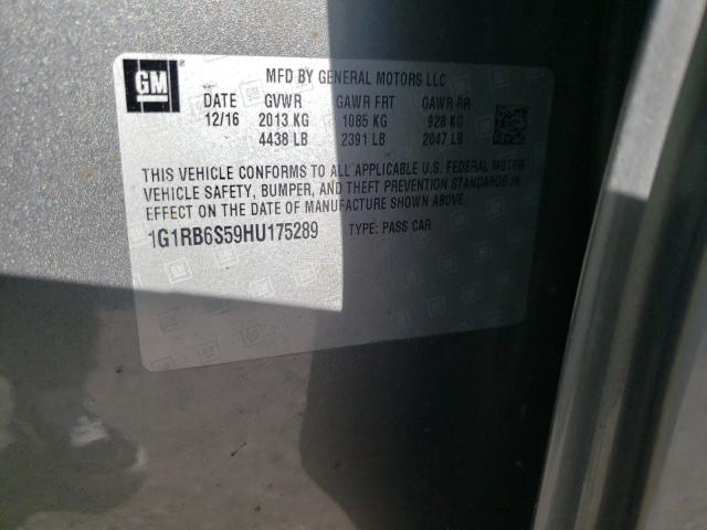 2017 CHEVROLET VOLT PREMI 1G1RB6S59HU175289