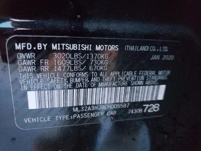 2020 MITSUBISHI MIRAGE ES ML32A3HJ8LH005587