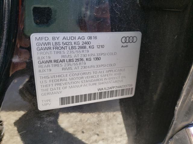 VIN WA1L2AFP7HA033739 2017 Audi Q5, Premium Plus no.10