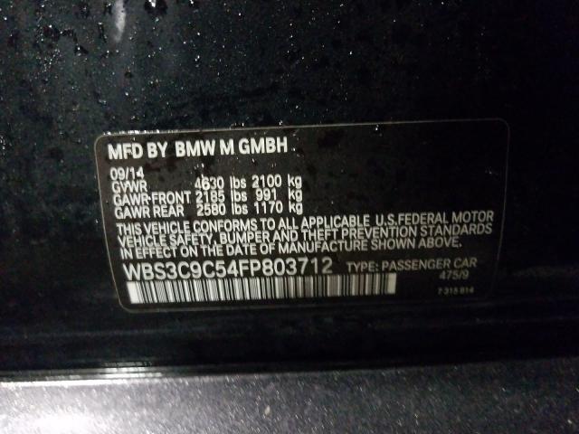 2015 BMW M3 WBS3C9C54FP803712