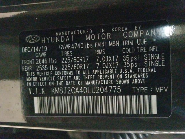 2020 HYUNDAI TUCSON SE KM8J2CA40LU204775