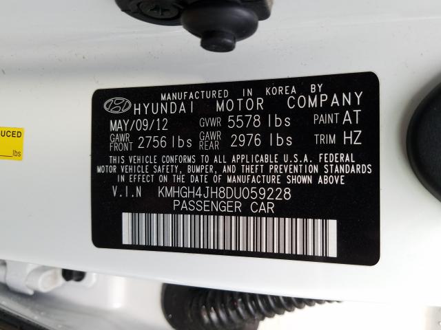 2013 HYUNDAI EQUUS SIGN KMHGH4JH8DU059228