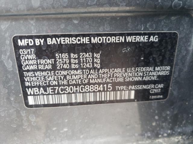 2017 BMW 540 XI WBAJE7C30HG888415