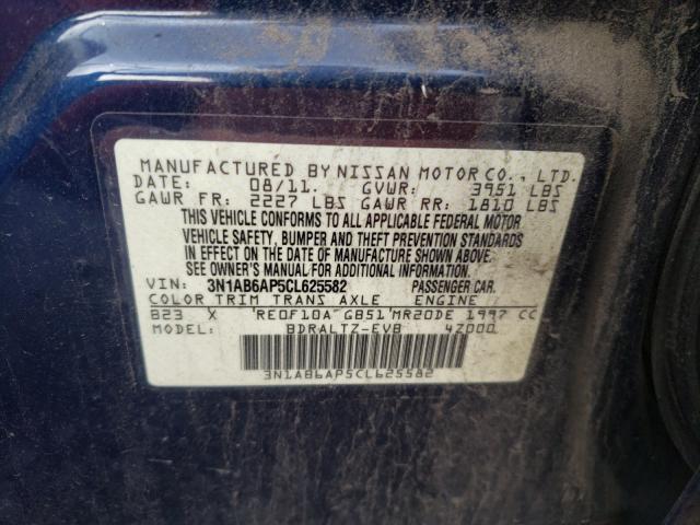2012 NISSAN SENTRA 2.0 - 3N1AB6AP5CL625582