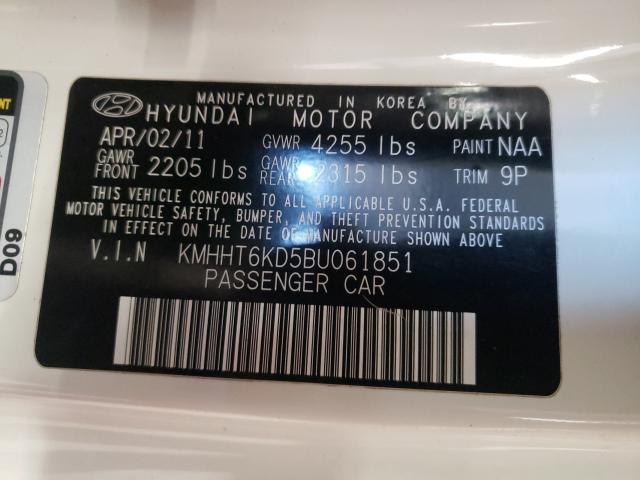 2011 HYUNDAI GENESIS CO KMHHT6KD5BU061851