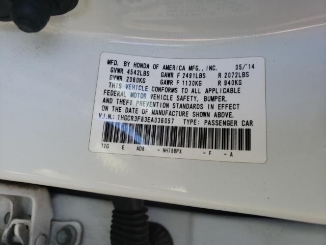 2014 HONDA ACCORD 1HGCR3F83EA036057