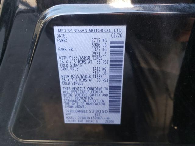 2020 INFINITI QX60 LUXE 5N1DL0MN8LC533050