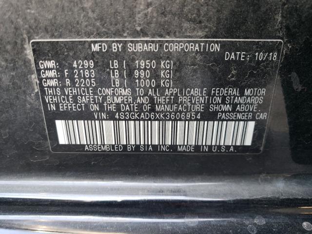 2019 SUBARU IMPREZA PR 4S3GKAD6XK3606954
