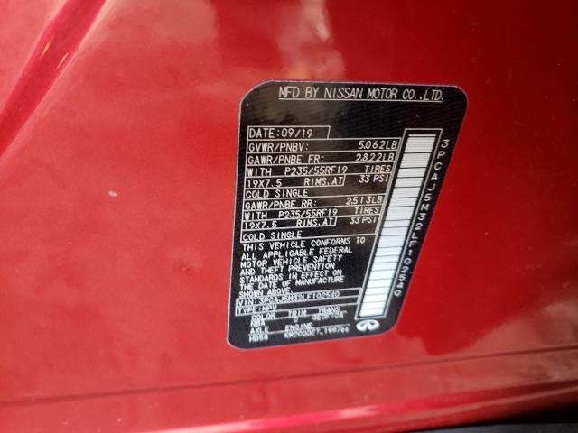 2020 INFINITI QX50 PURE 3PCAJ5M32LF102540