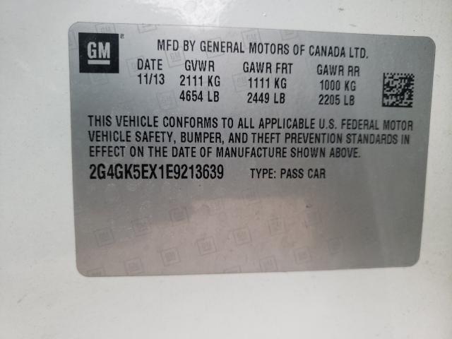 2014 BUICK REGAL 2G4GK5EX1E9213639