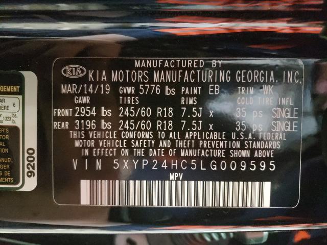 2020 KIA TELLURIDE 5XYP24HC5LG009595