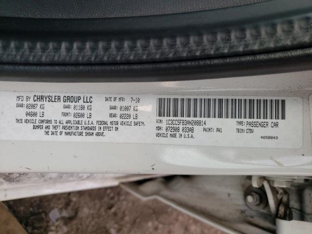 2010 CHRYSLER SEBRING LI 1C3CC5FB3AN208814