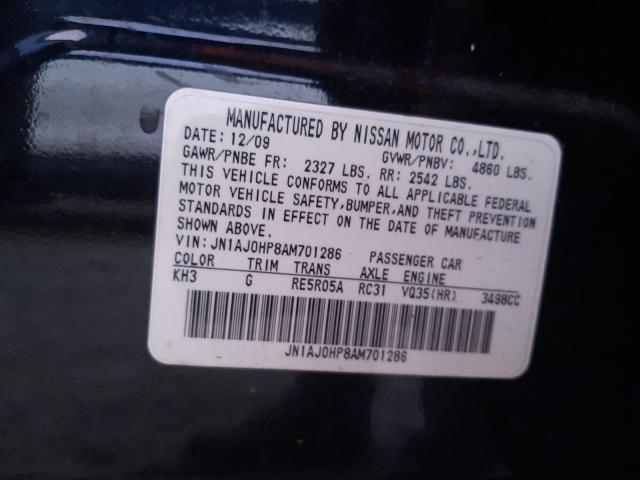 2010 INFINITI EX35 BASE JN1AJ0HP8AM701286