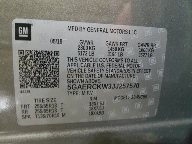 2018 BUICK ENCLAVE PR 5GAERCKW3JJ257570