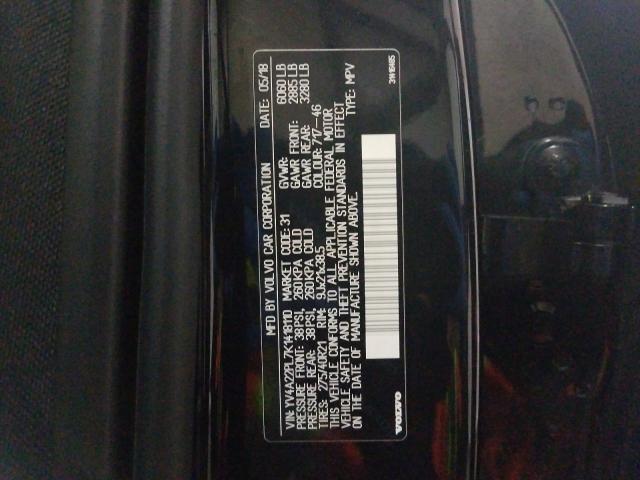 2019 VOLVO XC90 T6 IN YV4A22PL7K1418110