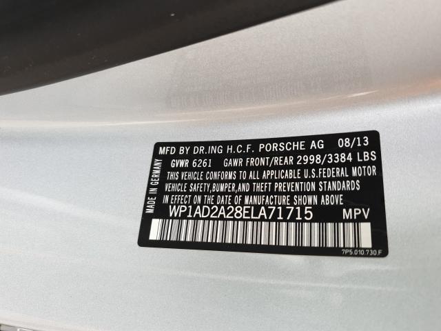 2014 PORSCHE CAYENNE GT WP1AD2A28ELA71715
