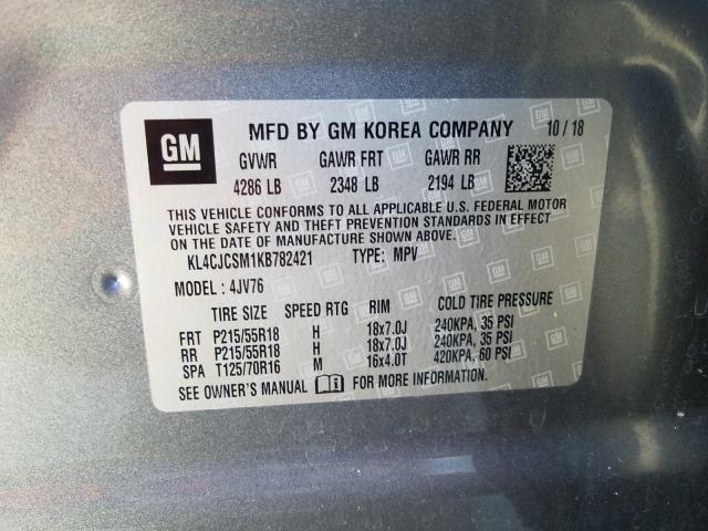 2019 BUICK ENCORE ESS KL4CJCSM1KB782421
